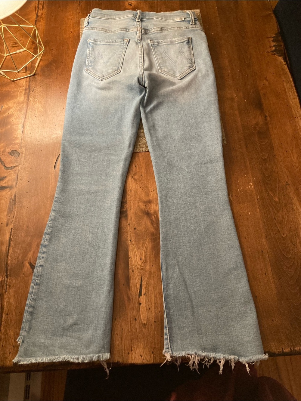 LIKE New, MOTHER Light Blue Women's High-Rise Flare Jeans - Picture 2 of 10
